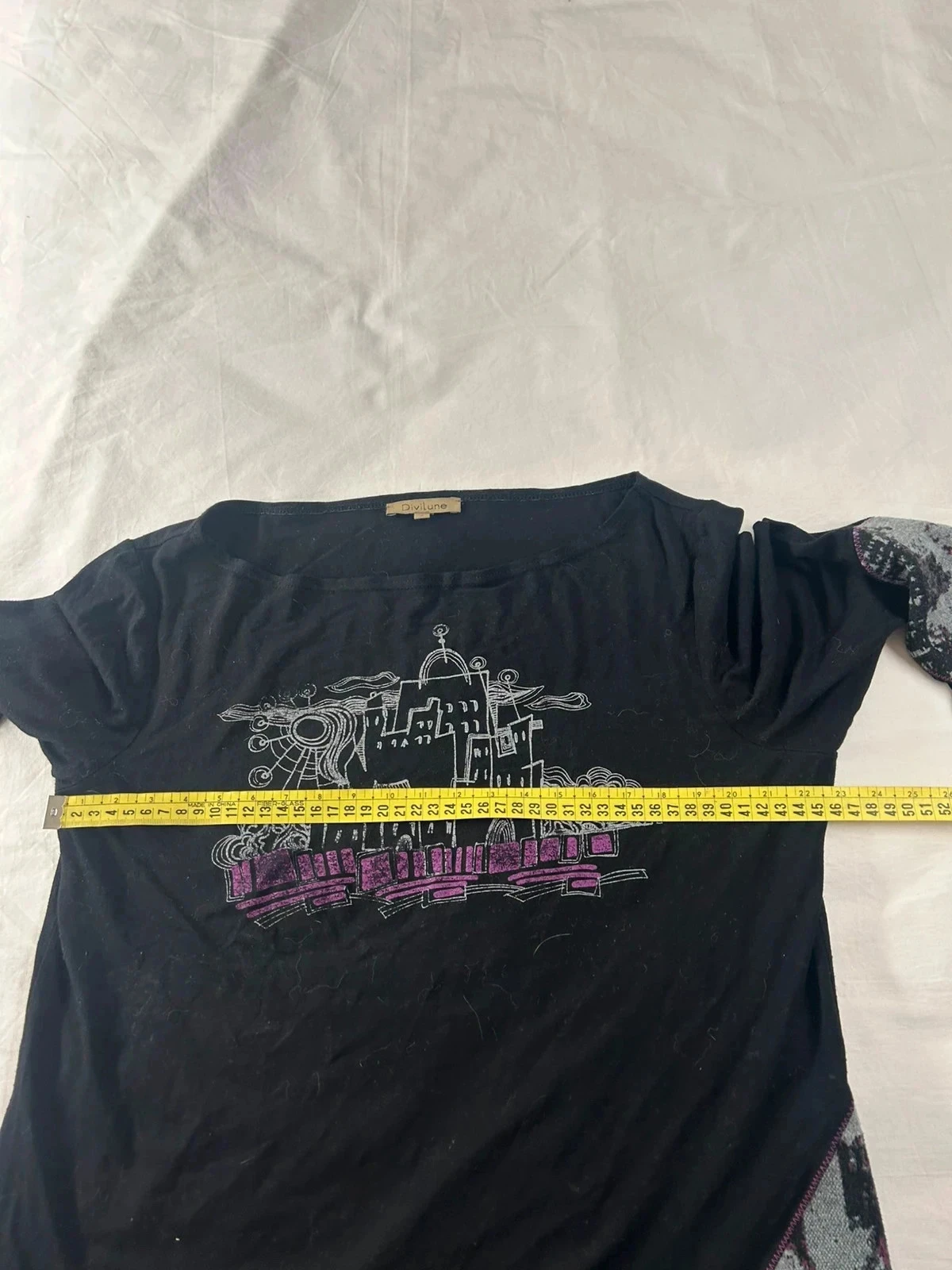 Zwarte vintage geprinte trui Di Vilune van viscose – photo 9